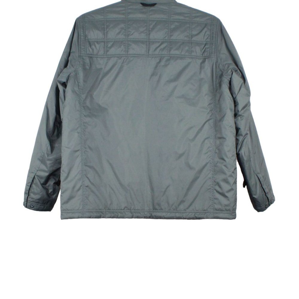 LL Bean Gray Nylon Insulated Full Zip Winter Liner Jacket Size L - Picture 5 of 8